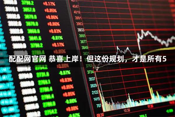 配配网官网 恭喜上岸！但这份规划，才是所有5