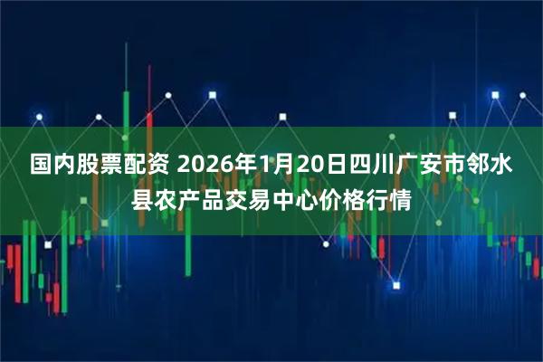 国内股票配资 2026年1月20日四川广安市邻水县农产品交易中心价格行情