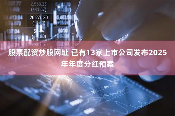 股票配资炒股网址 已有13家上市公司发布2025年年度分红预案